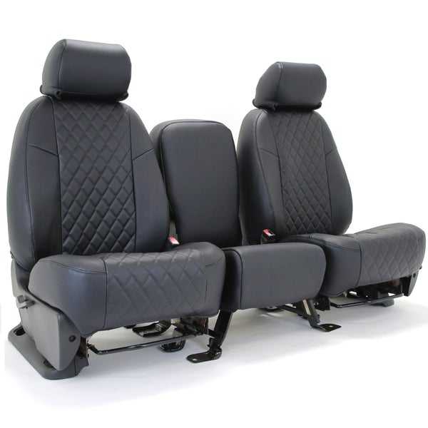 Coverking Premium Leatherette Diamond Stitch Custom Seat Covers