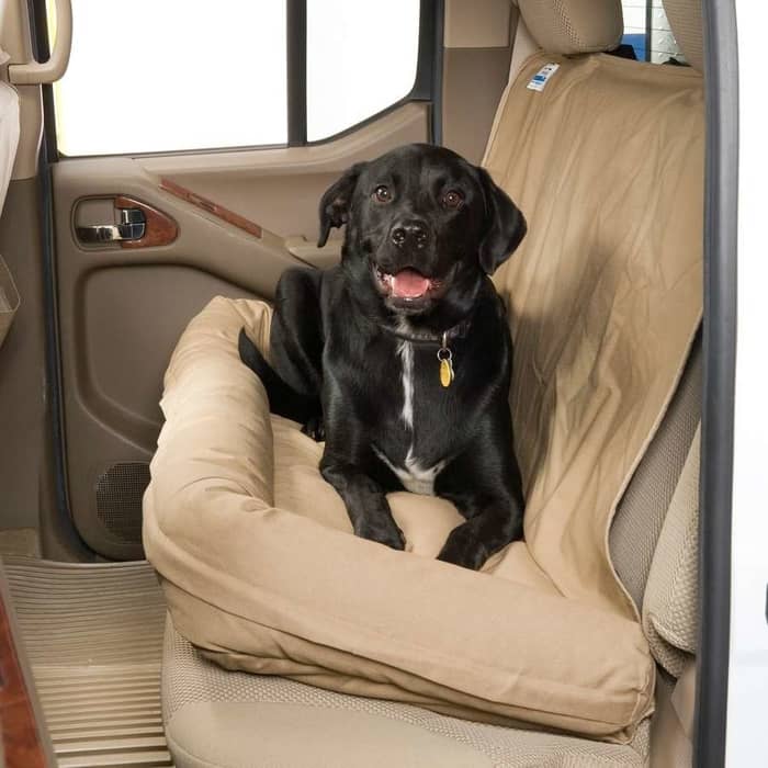3 Dog Pet Supply Personalized Car Back Seat Protector with Bolster